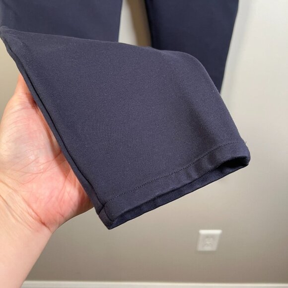 Spanx Perfect Ankle Pocket Pants Size Medium Navy Blue Stretch Slimming Work - Picture 6 of 9